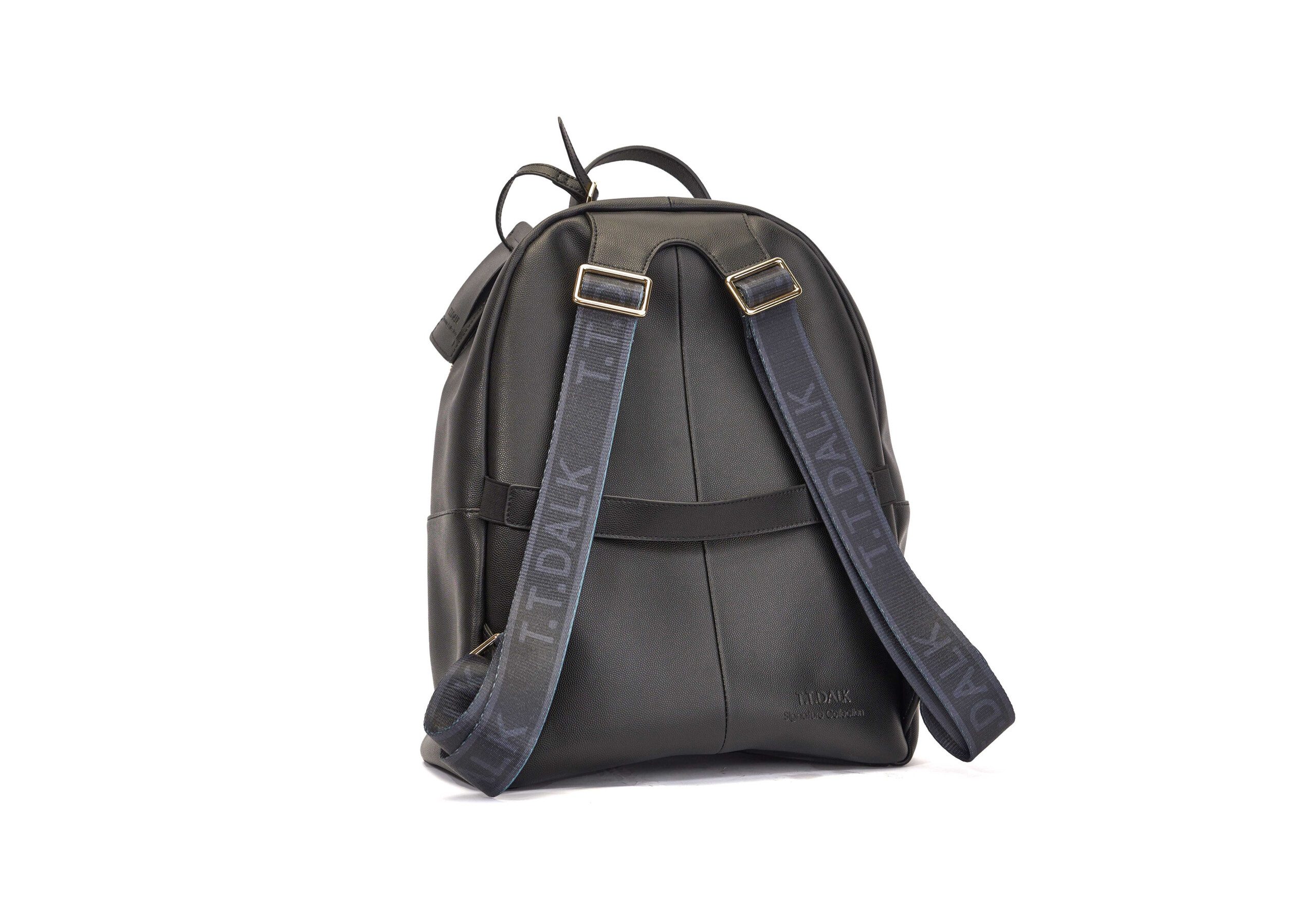 Black backpack with silhouette crest - T.T.Dalk Nigeria